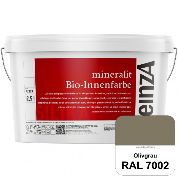 einzA mineralit Bio-Innenfarbe (RAL 7002 Olivgrau) Bio-Silikat-Innenfarbe gemäß VOB DIN 18 363