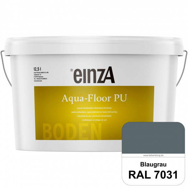 einzA Aqua-Floor PU (RAL 7031 Blaugrau) seidenglänzender Acryl-PU-Bodenbeschichtung