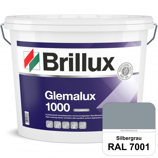 Glemalux ELF 1000 (RAL 7001 Silbergrau) matte und hochdeckende Innenfarbe für perfekte Oberflächen