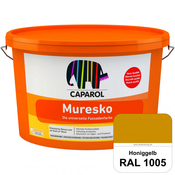 Muresko (RAL 1005 Honiggelb) Silanisierte Reinacrylat-Fassadenfarbe auf SilaCryl®-Basis