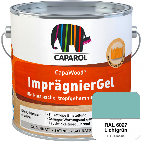 CapaWood® ImprägnierGel (RAL 6027 Lichtgrün) - ersetzt Capadur LasurGel