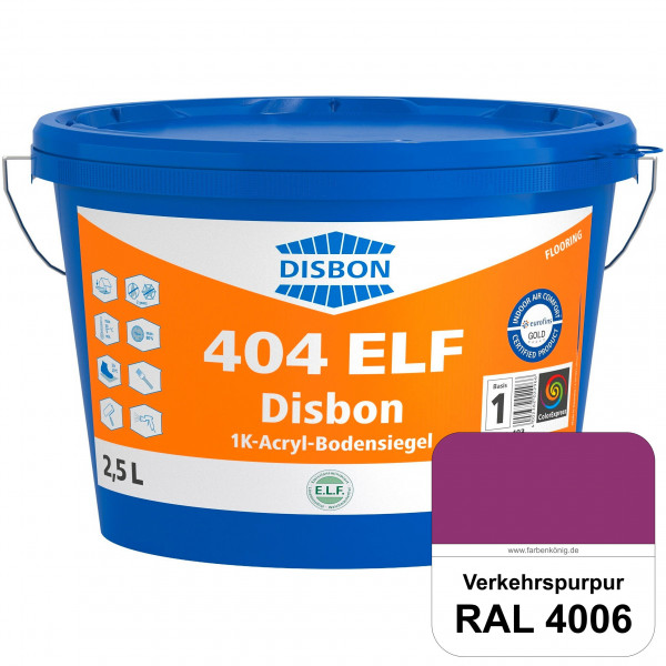 Disbon 404 ELF 1K-Acryl-Bodensiegel (RAL 4006 Verkehrspurpur) 1K PU-verstärkte, emissions- und lösem
