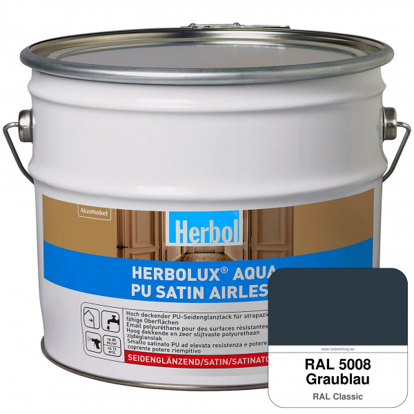 Herbolux Aqua PU Satin Airless (RAL 5008 Graublau)