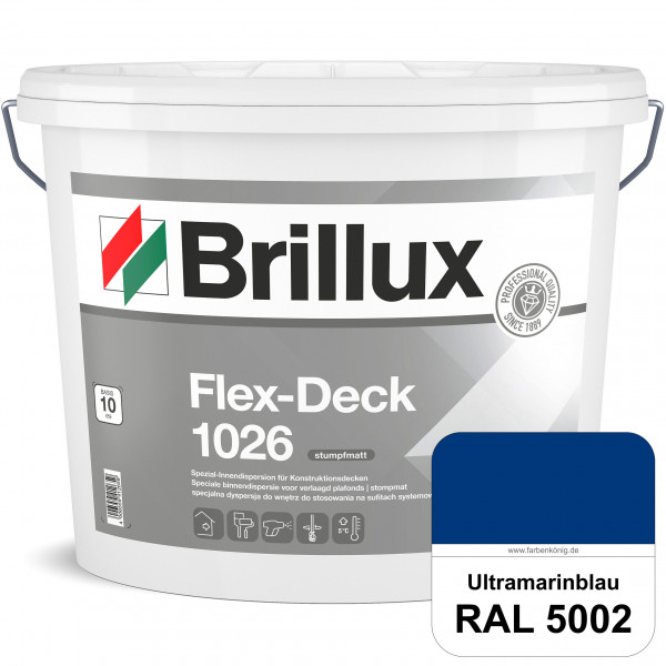 Flex-Deck ELF 1026 (RAL 5002 Ultramarinblau) Hochwertige Innendispersion für Decken mit Installation