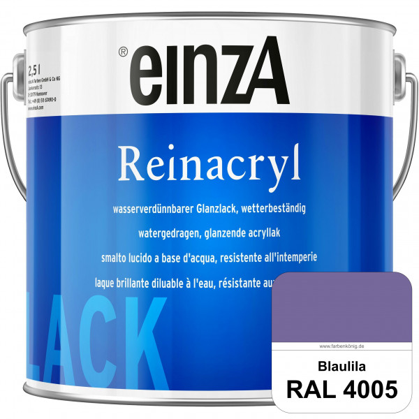 einzA Reinacryl (RAL 4005 Blaulila) wetterbeständige glänzende Acryl-PU-Lackfarbe