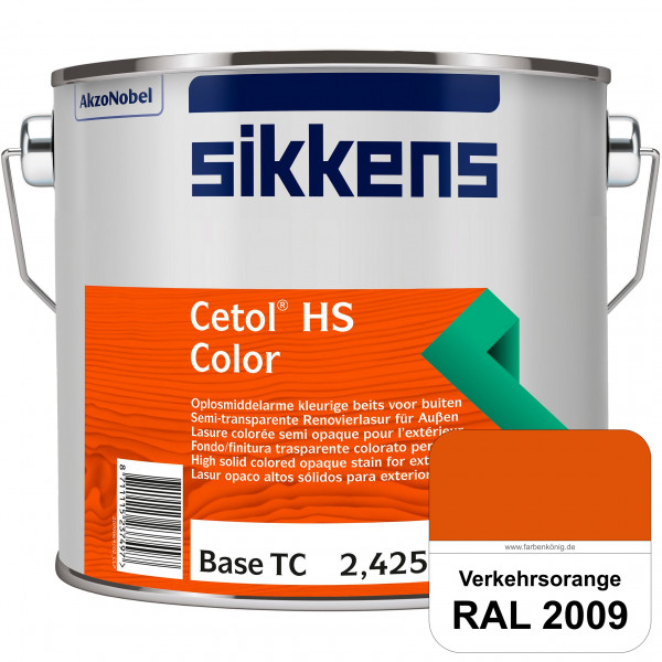 Cetol HS Color (RAL 2009 Verkehrsorange) Dekorative semi-transparente Lasur (lösemittelhaltig) für a