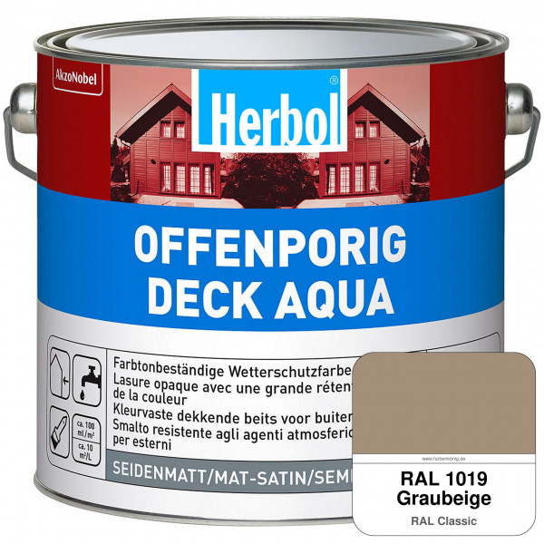 Offenporig-Deck Aqua (RAL 1019 Graubeige)