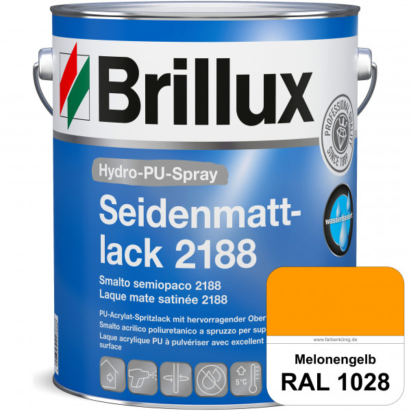 Hydro-PU-Spray Seidenmattlack 2188 (RAL 1028 Melonengelb) hochwertiger Lack speziell für das XVLP-Sp