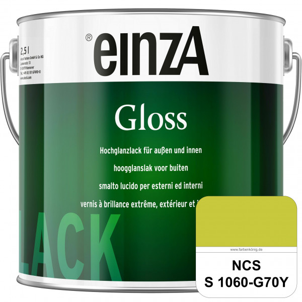einzA Gloss (NCS S 1060-G70Y) Hochwertiger Alkydharzlack in Premium-Qualität, hochglänzend.