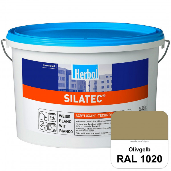 Silatec (RAL 1020 Olivgelb) Acrylatverstärkte, füllende Siliconharz-Fassadenfarbe