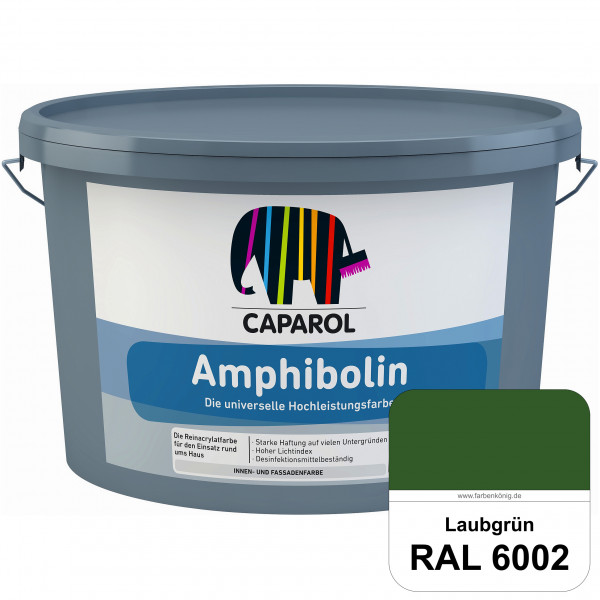Amphibolin (RAL 6002 Laubgrün) Universalfarbe auf Reinacrylbasis innen & außen