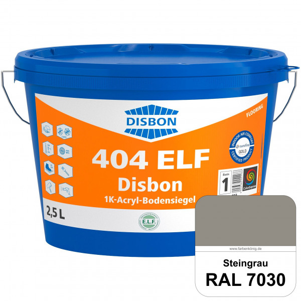 Disbon 404 ELF 1K-Acryl-Bodensiegel (RAL 7030 Steingrau) 1K PU-verstärkte, emissions- und lösemittel