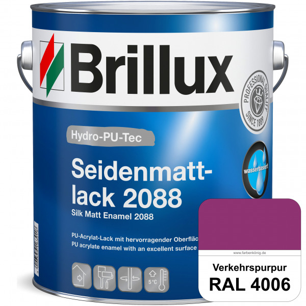 Hydro-PU-Tec Seidenmattlack 2088 (RAL 4006 Verkehrspurpur) PU-Seidenmattlack (wasserbasiert) innen