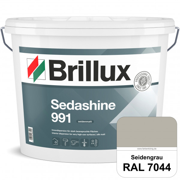 Sedashine 991 (RAL 7044 Seidengrau) Seidenmatte Innendispersion für hoch strapazierfähige & gut rein