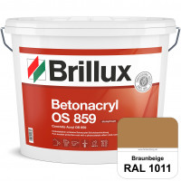 Betonacryl OS 859 (RAL 1011 Braunbeige) Wetterbeständige Schutzbeschichtung für Betonflächen (Außen)