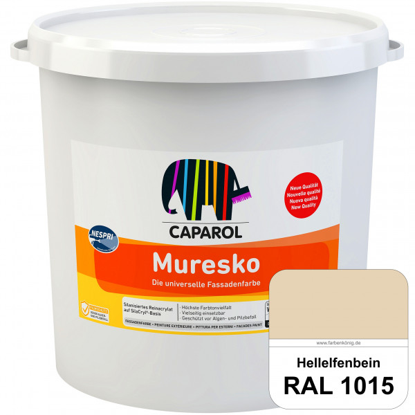 Muresko Nespri (R 30) (RAL 1015 Hellelfenbein) Silanisierte Reinacrylat-Fassadenfarbe auf SilaCryl®-
