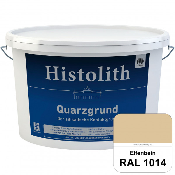 Histolith Quarzgrund (RAL 1014 Elfenbein) füllende, strukturegalisierende und schwundrißverschlämmen