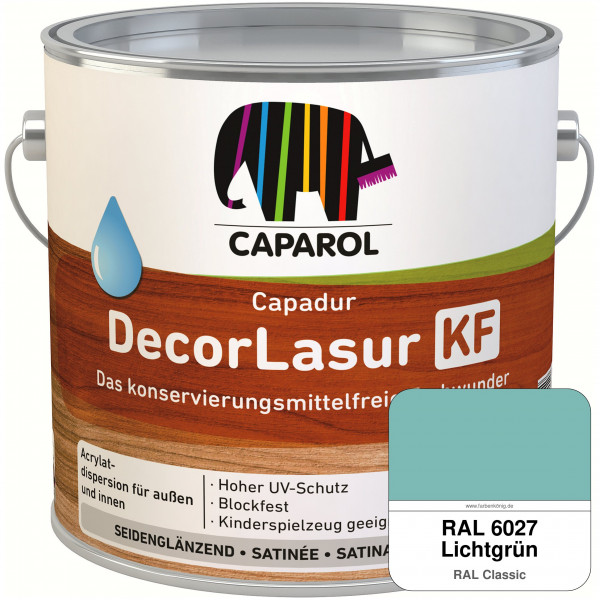 Caparol Capadur DecorLasur KF (RAL 6027 Lichtgrün)