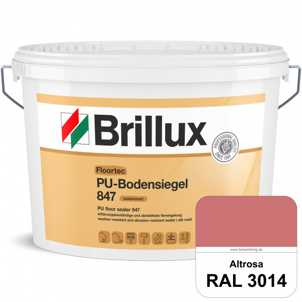Floortec PU-Bodensiegel ELF 847 (RAL 3014 Altrosa) seidenmatt, witterungsbeständig, außen & innen