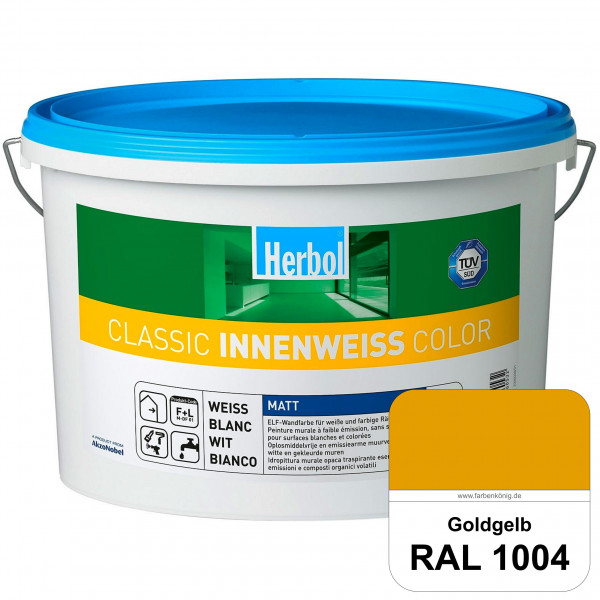 Classic Innenweiss Color (RAL 1004 Goldgelb) Hochwertige Renovierungsfarbe