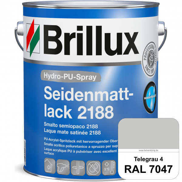 Hydro-PU-Spray Seidenmattlack 2188 (RAL 7047 Telegrau 4) hochwertiger Lack speziell für das XVLP-Spr