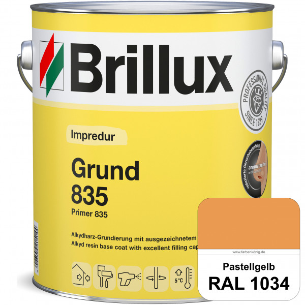 Impredur Grund 835 (RAL 1034 Pastellgelb) Grundierung für Laub- und Nadelholz wie Fenstern, Türen et