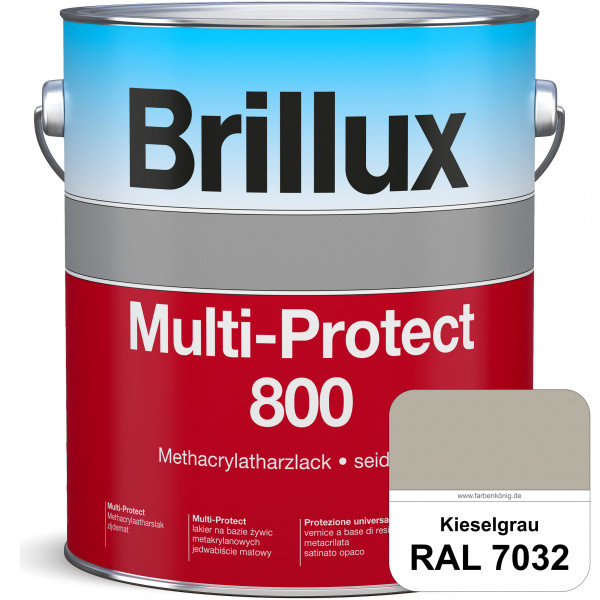 Multi-Protect 800 (RAL 7032 Kieselgrau) seidenmatter, hoch wetterbeständiger Methacrylatharzlack, fü