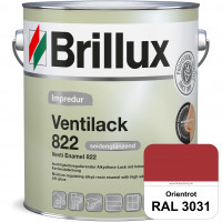 Impredur Ventilack 822 (RAL 3031 Orientrot) Seidenglanzlack (lösemittelhaltig) Fenster & Türen innen