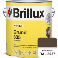 Impredur Grund 835 (RAL 8027 Lederbraun) Grundierung für Laub- und Nadelholz wie Fenstern, Türen etc