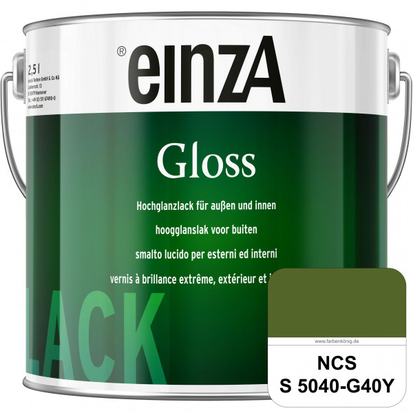 einzA Gloss (NCS S 5040-G40Y) Hochwertiger Alkydharzlack in Premium-Qualität, hochglänzend.