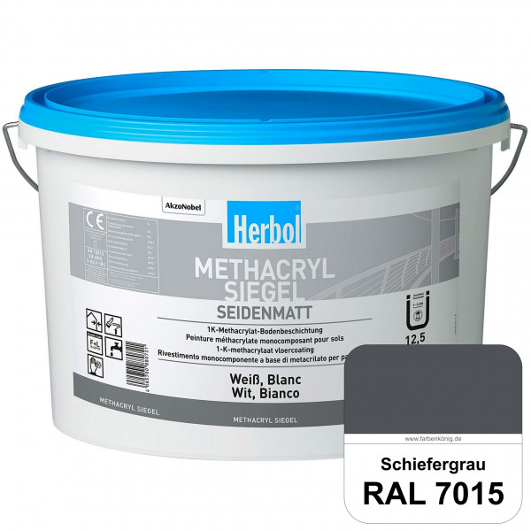 Methacryl Siegel (RAL 7015 Schiefergrau) seidenmatte 1K-Beschichtung Böden (Innen & Außen)
