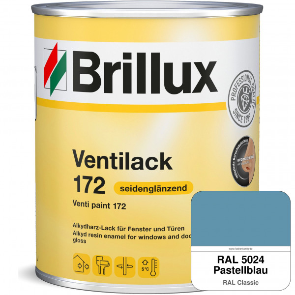 Ventilack Seidenglanz 172 (RAL 5024 Pastellblau)