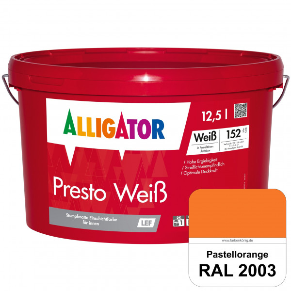 Presto Weiß LEF (RAL 2003 Pastellorange)