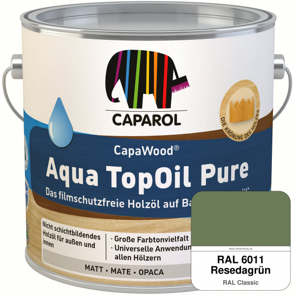 CapaWood® AquaTopOil Pure (RAL 6011 Resedagrün) - ersetzt CapaGreen Holz-Öl Aqua