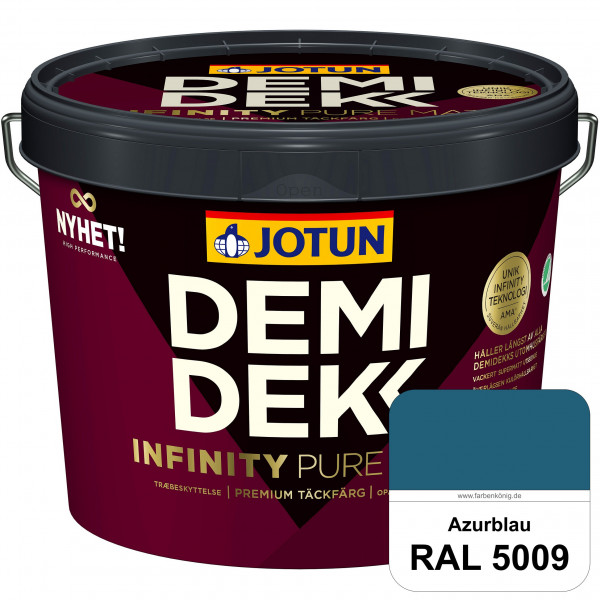 DEMIDEKK Infinity Pure Mat (ehemals Demidekk Ultimate Helmatt) - Deckende, matte Holzfarbe (RAL 5009