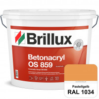 Betonacryl OS 859 (RAL 1034 Pastellgelb) Wetterbeständige Schutzbeschichtung für Betonflächen (Außen