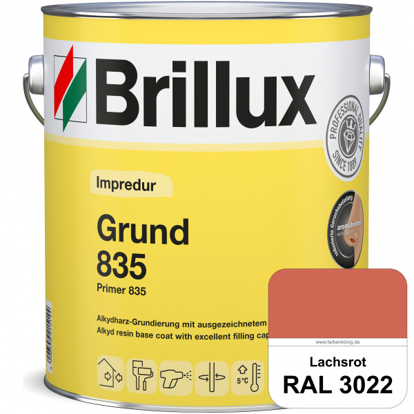Impredur Grund 835 (RAL 3022 Lachsrot) Grundierung für Laub- und Nadelholz wie Fenstern, Türen etc.