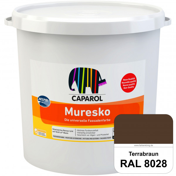 Muresko Nespri (R 30) (RAL 8028 Terrabraun) Silanisierte Reinacrylat-Fassadenfarbe auf SilaCryl®-Bas