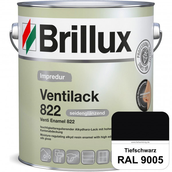 Impredur Ventilack 822 (B-Ware) - 0,75 Liter (RAL 9005 Tiefschwarz)