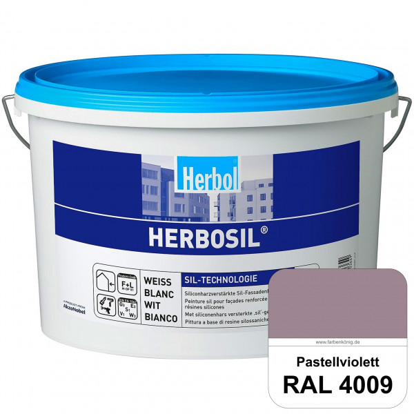 Herbosil (RAL 4009 Pastellviolett) streiflichtunempfindliche siliconharzverstärkte Fassadenfarbe