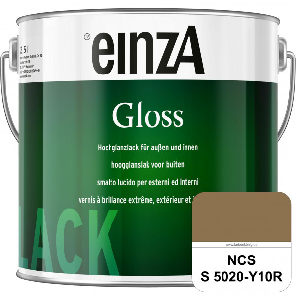 einzA Gloss (NCS S 5020-Y10R) Hochwertiger Alkydharzlack in Premium-Qualität, hochglänzend.