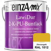 einzA LawiDur 2-K-PU-Buntlack - Seidenglanz (RAL 1012 Zitronengelb)