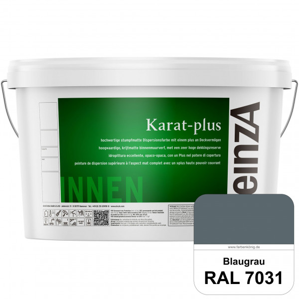 einzA Karat-plus (RAL 7031 Blaugrau) Innenwandfarbe mit herausragenden Produkteigenschaften