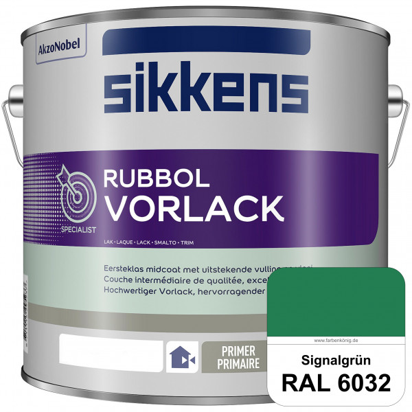 Rubbol Vorlack (RAL 6032 Signalgrün) Aromatenfreier Vorlack der Spitzenklasse (außen & innen)