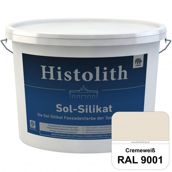 Histolith Sol-Silikat (RAL 9001 Cremeweiß) Die Sol-Silikatfarbe der Spitzenklasse