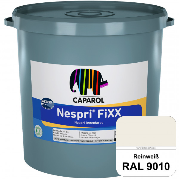Nespri® FiXX (RAL 9010 Reinweiß) Spezielle Innenfarbe für die rationelle Beschichtung im Nespri-Spri