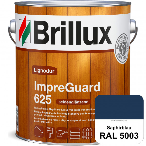 ImpraGuard 625 (RAL 5003 Saphirblau) imprägnierende Lasur (lösemittelhaltig) für allen Laub- und Nad