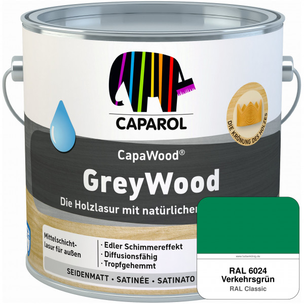 CapaWood® GreyWood (RAL 6024 Verkehrsgrün) - ersetzt Capadur GreyWood
