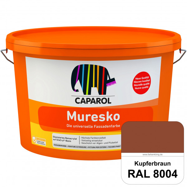 Muresko (RAL 8004 Kupferbraun) Silanisierte Reinacrylat-Fassadenfarbe auf SilaCryl®-Basis