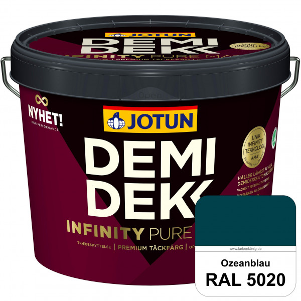 DEMIDEKK Infinity Pure Mat (ehemals Demidekk Ultimate Helmatt) - Deckende, matte Holzfarbe (RAL 5020